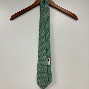 Vineyard Vines Boy’s Whale Silk Tie, Green